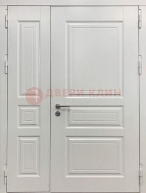 Полуторная светлая металлическая дверь с МДФ ДМ-336 в Брянске