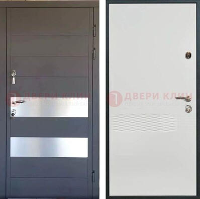 Металлическая дверь МДФ темная и светлая ДМ-420 в Брянске