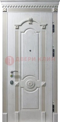 Белая дверь с МДФ ДМ-525 в Брянске