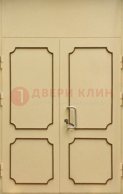 Светлая двухстворчатая дверь для загородного дома с МДФ ДМ-534 в Брянске