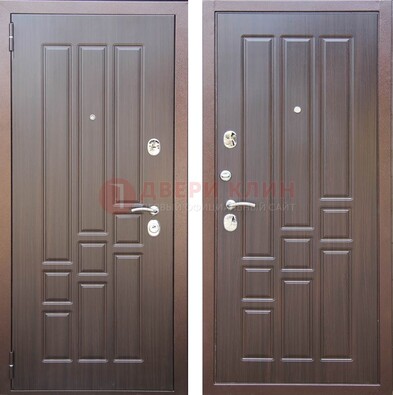Теплая металлическая дверь с МДФ с двух сторон ДМ-80 в Брянске