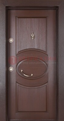 Железная дверь с массивом дуба в стиле классика ДМД-55 в Брянске