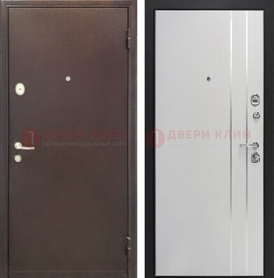Входная дверь с порошковым покрытием с МДФ с молдингами ДП-232 в Брянске
