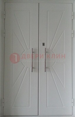 Парадная двухстворчатая дверь с фрезерованным МДФ ДПР-14 в Брянске