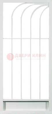 Белая металлическая решетчатая дверь ДР-17 в Брянске