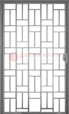 Металлическая решетчатая дверь в сером цвете ДР-23 в Брянске