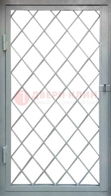 Серая стальная решетчатая дверь ДР-3 в Брянске