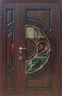 Полуторная железная дверь Винорит в классическом стиле ДСК-272 в Брянске