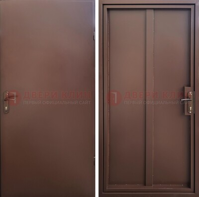 Техническая дверь с порошковым покрытием медный антик с двух сторон ДП-253 в Брянске