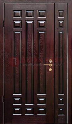 Коричневая металлическая дверь с виноритом ДВТ-20 в Брянске