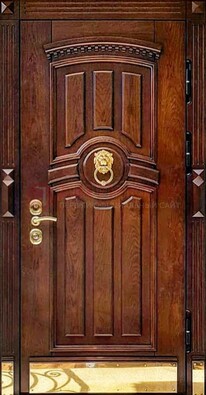 Входная дверь с виноритом в коричневом цвете ДВТ-236 в Брянске