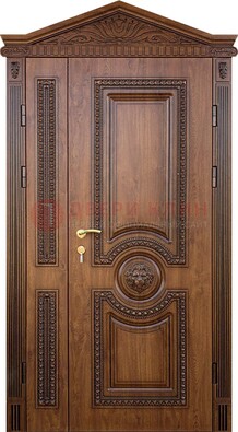Узорная стальная дверь с виноритом для дома ДВТ-260 в Брянске