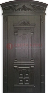 Черная стальная дверь с виноритом ДВТ-31 в Брянске